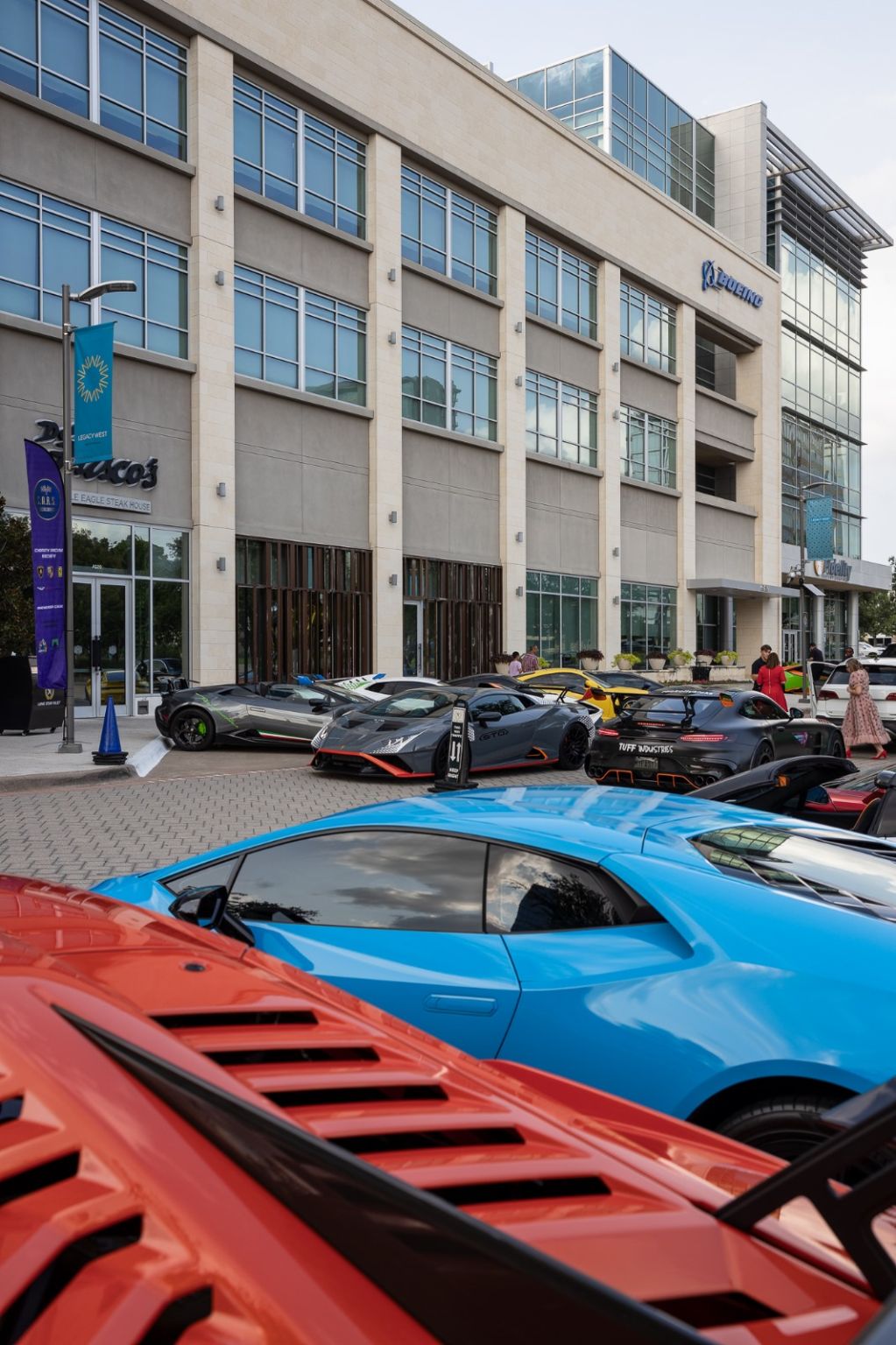 CARS exotic car meetup — Charity and Racing Society event with club banner